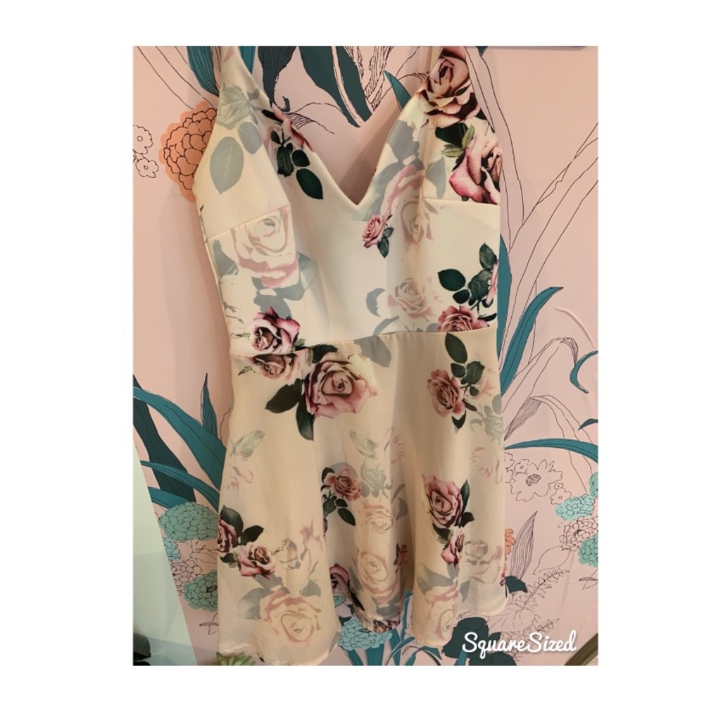 Lipsy Rose Print Dress